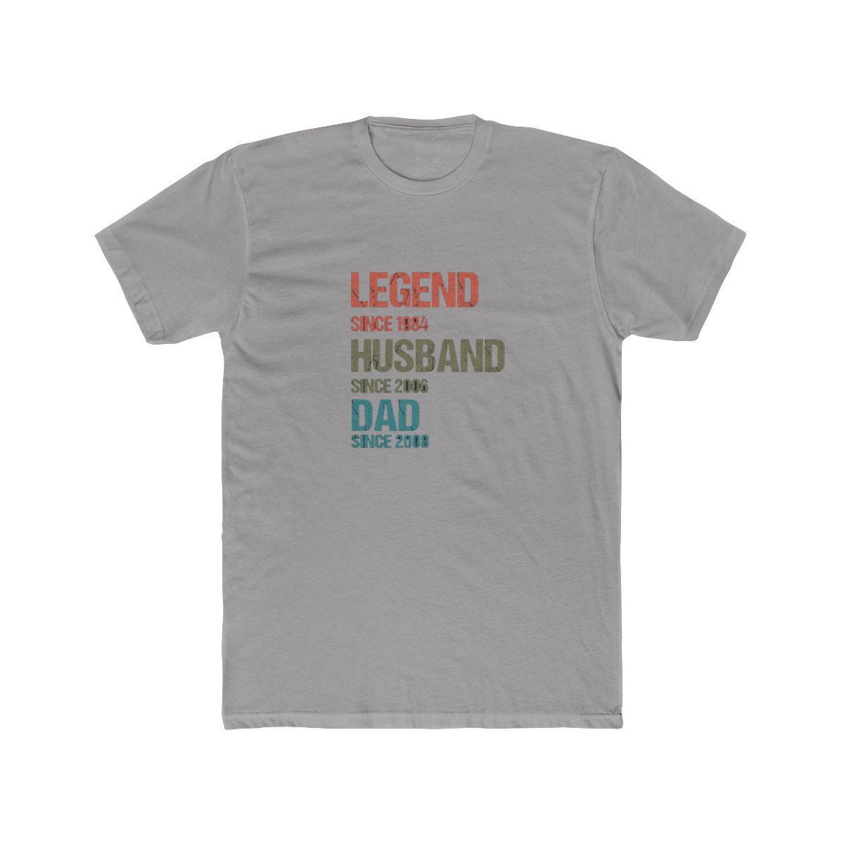 Legend Since 1984 Husband Dad Milestones T-Shirt